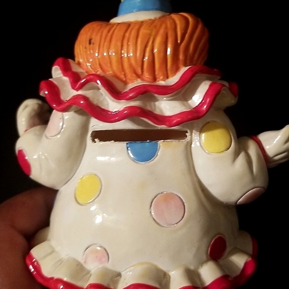 Vtg Clown Piggy Bank - Picture 4 of 5